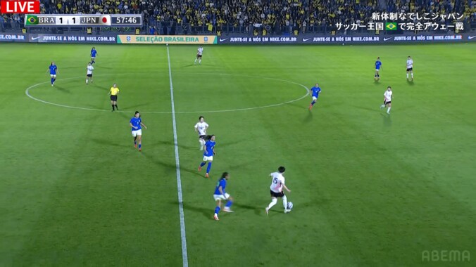 「速い！」なでしこFWの“30m爆走ドリブル”をファン絶賛「別格やな」「良い持ち上がり」藤野あおばがブラジル守備陣を切り裂いた瞬間 2枚目