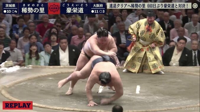 稀勢の里、復活場所は10勝目5敗　進退懸かる場所で横綱・大関陣とは2勝2敗 1枚目