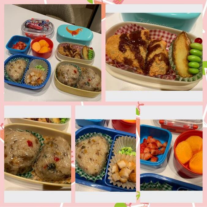  小倉優子、冷凍食品を活用した子ども達の弁当を公開「ミニトマト一つない」  1枚目