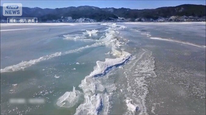 『御神渡り』に異変…凍らない湖が鳴らす“温暖化”への警鐘　長野・諏訪湖 1枚目