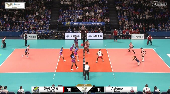 好レシーブを連発したリベロの德本歩未香