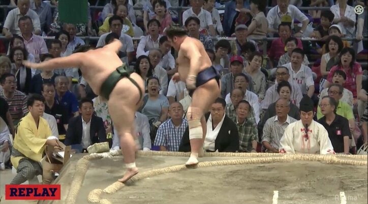 優勝争い、徳俵で残った！豊山が3敗同士の対決に勝利　逆転平幕優勝に望み