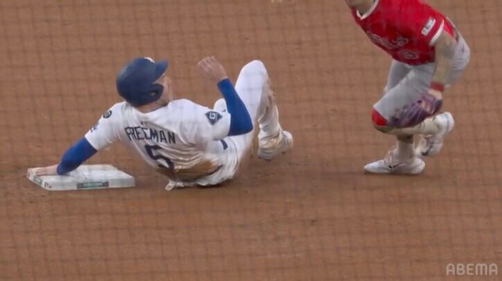 【映像】まさかの“ライトゴロ”成立でフリーマン苦笑い