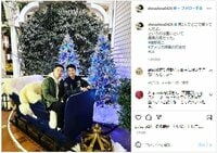 品川祐＆綾部祐二のクリスマスデート風2ショットに「朝からほっこりww」「素敵な一枚」と反響