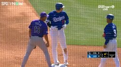 あれ、入ってなかった？大谷翔平、本塁打と確信した当たりがぎりぎりフェン直 慌てて猛ダッシュにベースコーチが優しく“お疲れさんタッチ”