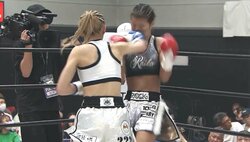 おっとり美女ファイター、試合で“豹変”の衝撃KO 「声かわいい」試合後のギャップに騒然