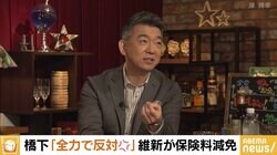 橋下徹氏「本当に情けない」 維新の“保険料減免”案に苦言 「ネットの話題に飛びついた感がある」