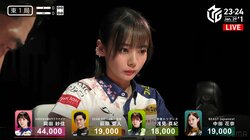 芸能人対決でも華やかさは私、最強！モデル雀士・岡田紗佳、名俳優と元アイドル相手にキラキラ強烈アガリ「つよ！！！」／麻雀・Mリーグ