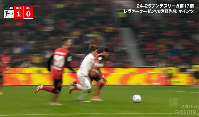 縦に突破する佐野海舟