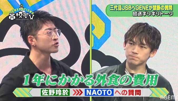 三代目JSB・NAOTO、1年にかかる外食の費用に「税理士に怒られた」とぶっちゃけ 1枚目