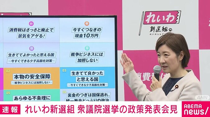 れいわ新選組・大石共同代表