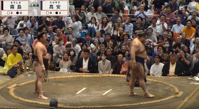 綱取り霧島が「手付いちゃった」 高安“必殺の動き”で大関撃破「仰け反りましたよね」芝田山親方も称賛 5枚目