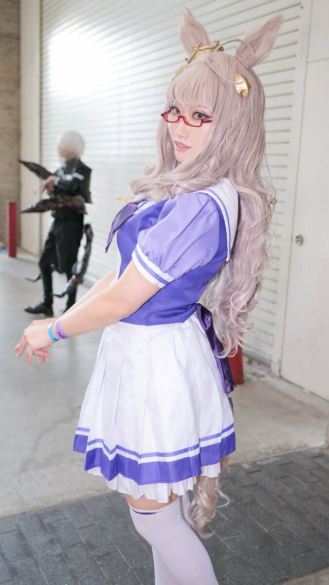 【写真・画像】『ウマ娘 プリティーダービー』ビワハヤヒデコスプレ画像　3枚目