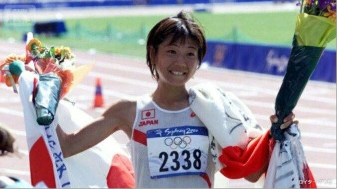 2000年　シドニーオリンピック　女子マラソンで金メダルを獲得した高橋尚子選手