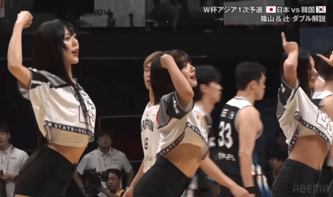 「かわええなあ」韓国チアの“キレキレダンス”に日本ファンも釘付け！「レベルたけえ」【バスケ日韓戦】 3枚目