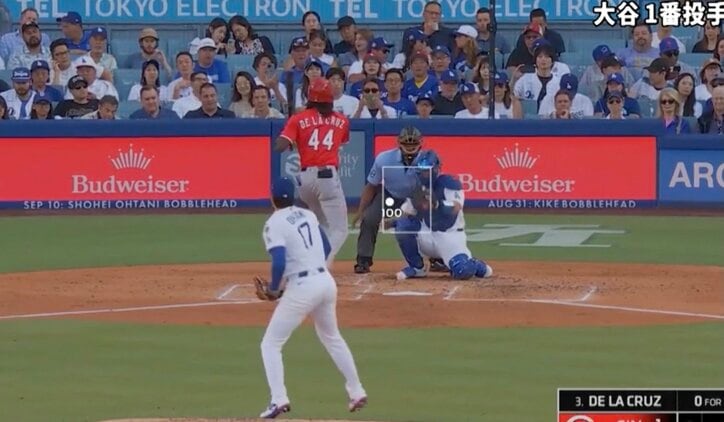 【写真・画像】何が起きた？ 大谷翔平、まさかのハプニング「すげえな…」 慌てまくって猛ダッシュ…ファン騒然「もうMVP確定だろ」　1枚目