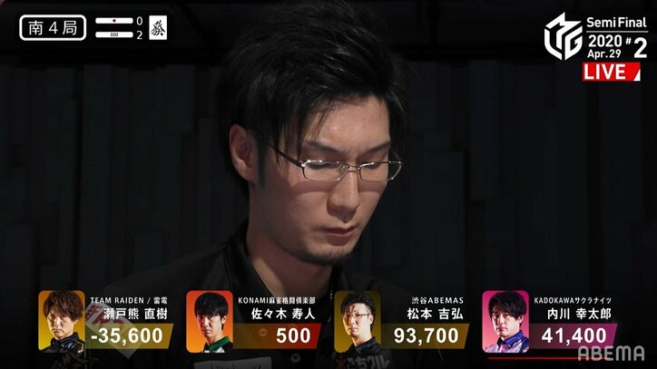 敗者の思いを胸に…松本吉弘、笑顔なき大トップ ファイナルへ「死にものぐるいで戦います」／麻雀・Mリーグ