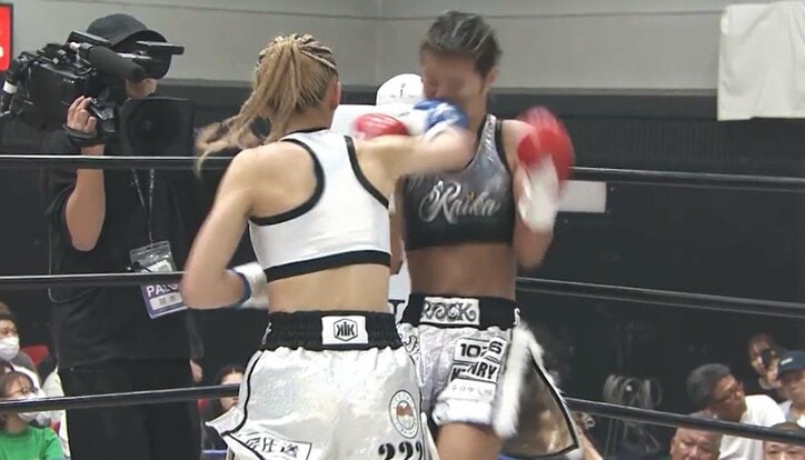 【写真・画像】おっとり美女ファイター、試合で“豹変”の衝撃KO 試合後の素顔に「声かわいい」ギャップに騒然　1枚目