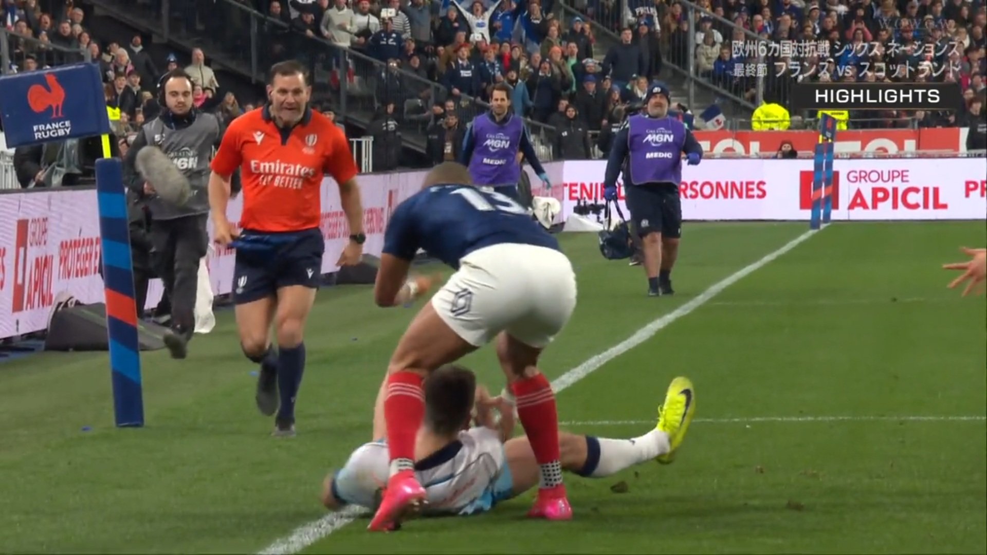 逆転トライが取り消しに