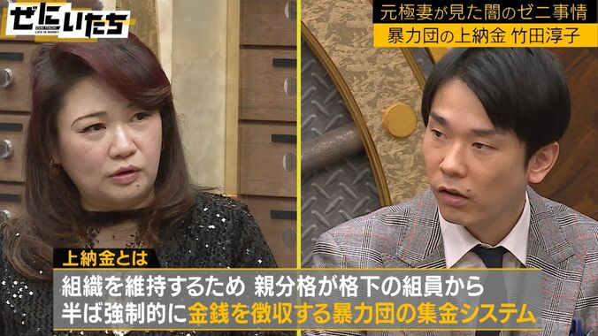 元極妻が明かす極道の上納金システム、その金額にかまいたち衝撃、恐ろしいペナルティも 1枚目