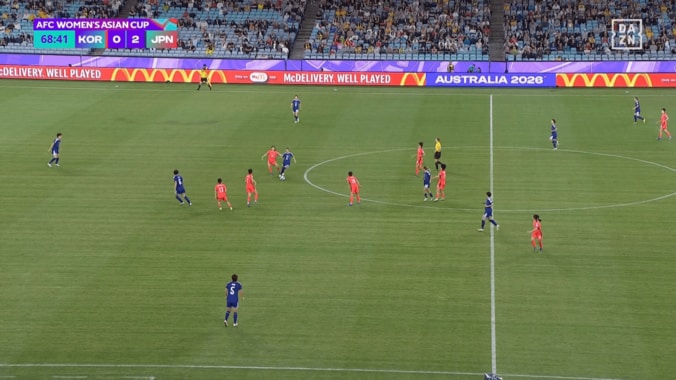 韓国の“4人包囲網”でも平然…長谷川唯の“地味に凄い”キープ＆ボール捌きに感嘆！やはり別格のサッカーセンスだ【女子アジア杯】 3枚目
