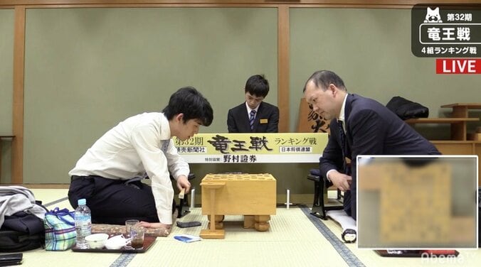 【対局中】藤井聡太七段、勝てば年度最高勝率単独トップ浮上　夜戦に突入／将棋・竜王戦4組ランキング戦 1枚目