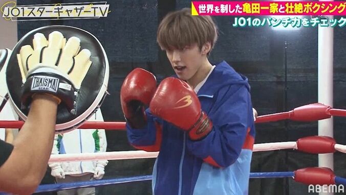 JO1豆原一成のパンチに亀田親子がスカウト！?「素人とは思えない」「プロいけるんちゃう？」 6枚目