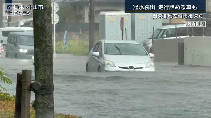 冠水した道路