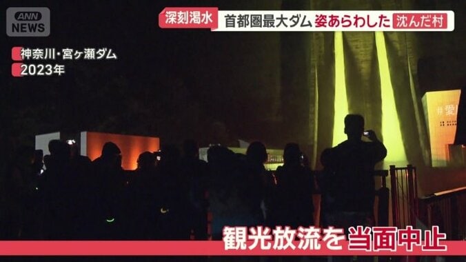 「観光放流」は中止に