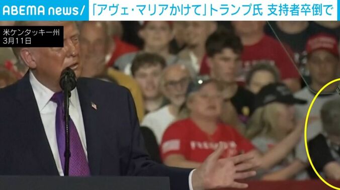 左右に揺れる支持者