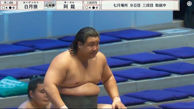 鍛え抜かれた分厚い上半身の24歳逸材力士