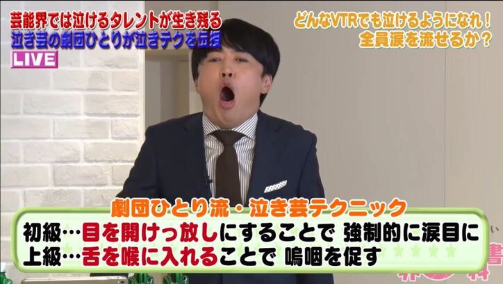 劇団ひとり、泣き枠タレントは「たいしたこと言ってない」