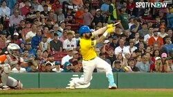 吉田正尚の同僚、バットをへし折りながらも完璧センター返し 「よう当てたなw」粉砕関係なしの秘打にファン驚愕