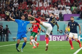 ［W杯マッチ62］ジャンピングボレーであっさりとモロッコからゴール奪う　フランスは2大会連続ファイナル進出。連覇なら史上3カ国目の快挙