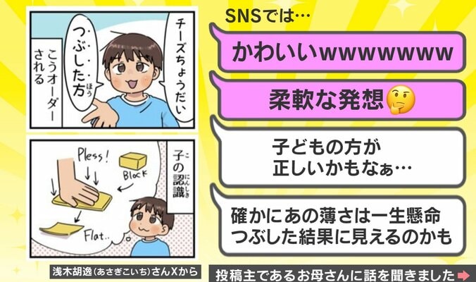 息子の“独特”な表現
