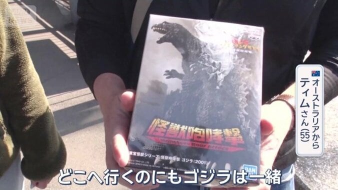 ティムさんは筋金入りのゴジラファン