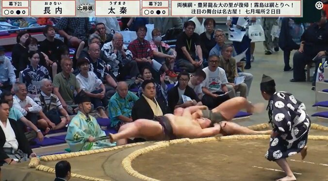 花道奥で呼出が“超レア”アイテムを手に…カメラが捉えた貴重な瞬間にファン興奮 4枚目