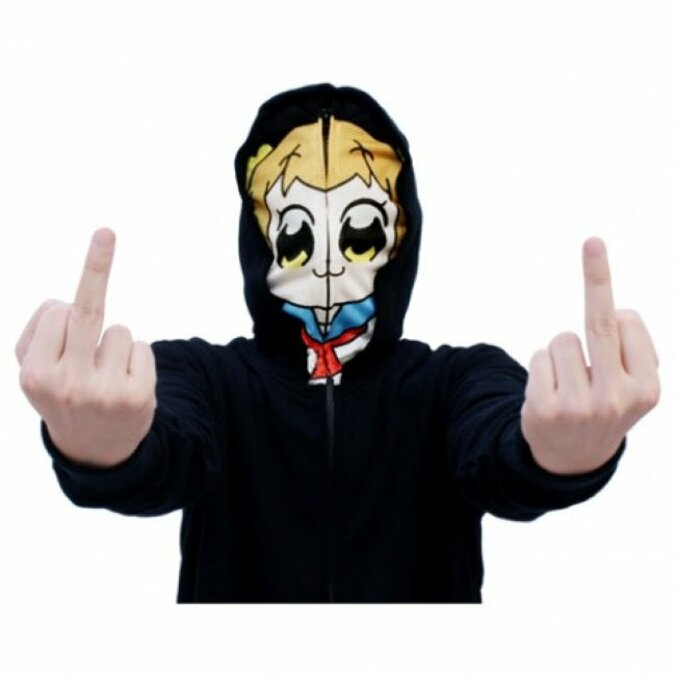 これでサブカルクソ女に！  4コマ漫画「ポプテピピック」ポプ子パーカー発売 1枚目