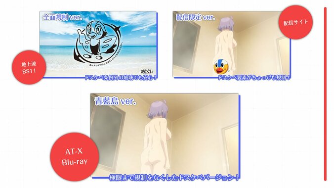 アニメ『ぬきたし』放送形態説明