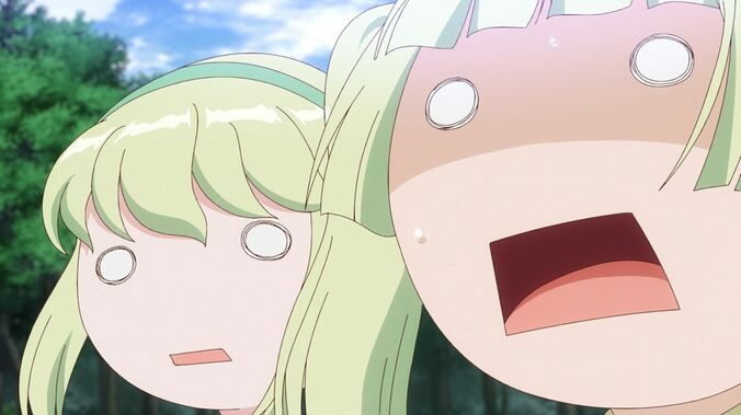 アニメ『異世界美少女受肉おじさんと』激怒したエルフの頭目に襲われる橘と神宮寺だが!?第3話先行カット＆あらすじ公開 4枚目