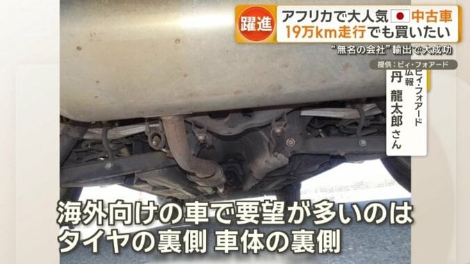 のぞき込まないと見えない車体の裏側も撮影