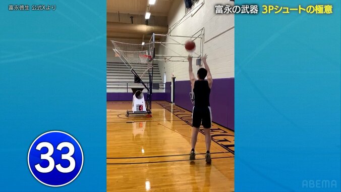 嘘だろ…？ 脅威の“34本連続の3Pシュート成功”富永啓生が“ゾーンの秘密”を独占告白！「ディフェンスが見えなくなる」【バスケ男子日本代表】 2枚目
