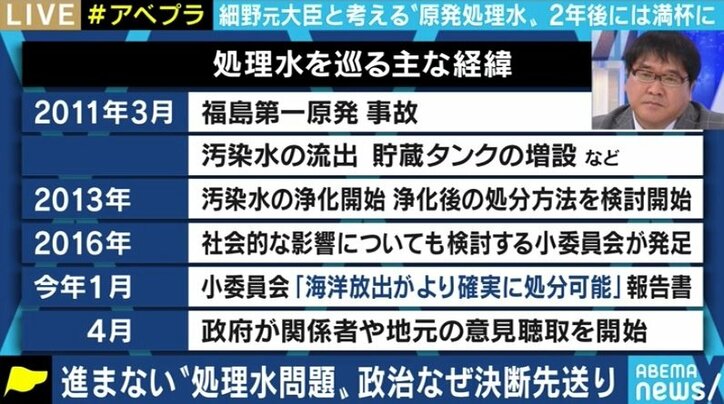 「いよいよ海洋放出を決断しなければならないタイミングが来た」細野豪志議員と考える福島第一原発の処理水問題