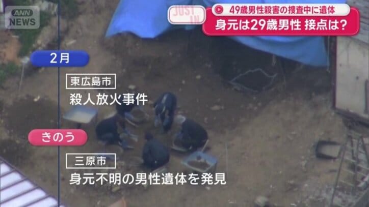 身元不明の遺体を発見