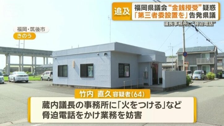 蔵内議長の事務所
