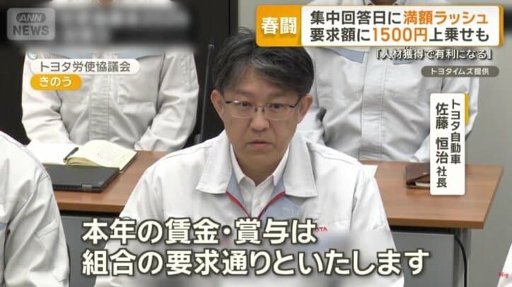 6年連続の満額回答