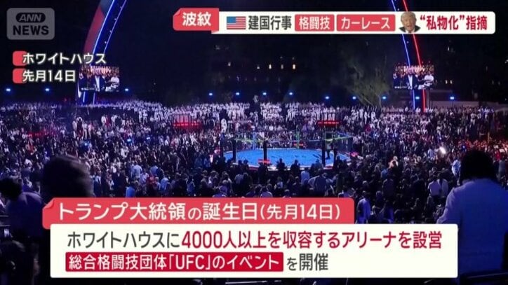 誕生日には総合格闘技「UFC」のイベントを開催