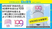 けやきヒルズ - ネットピ - 「昭和・平成」を見守り続けた渋谷109のロゴが一新 4月28日お披露目へ (19/03/18) | 動画視聴は【Abemaビデオ(AbemaTV)】