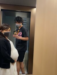 アレクサンダー『お腹の大きさにびっくり‼️するのんちゃん』