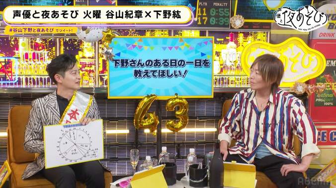 祝・下野紘43歳！谷山紀章が自身のサイン入りヌード写真集をプレゼント!?【声優と夜あそび】 4枚目